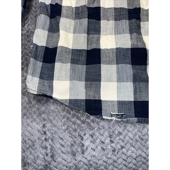 Orvis Shirt XL Mens Blue White Checkered Plaid Button Long Sleeve Cotton - Picture 10 of 13